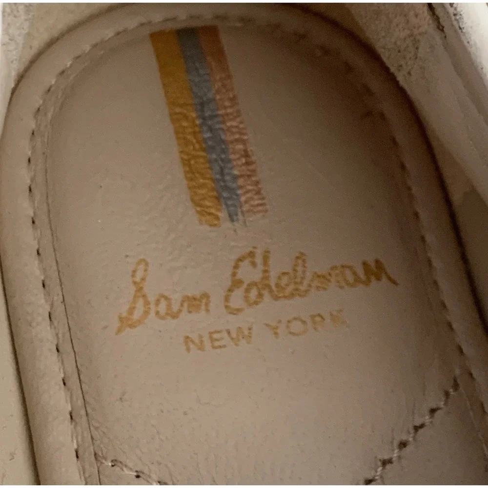 Sam Edelman Christy Loafers‎ Cream Leather Size 8